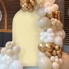 imageSocomi Champagne Wedding Arch Backdrop Cover Spandex 66FT Fitted Stretchy Chiara Arches Stand Covers for Birthday Party Bridal Baby Shower Ceremony Banquet DecorationChampagne