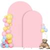 imageSocomi Champagne Wedding Arch Backdrop Cover Spandex 66FT Fitted Stretchy Chiara Arches Stand Covers for Birthday Party Bridal Baby Shower Ceremony Banquet DecorationPink