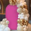 imageSocomi Champagne Wedding Arch Backdrop Cover Spandex 66FT Fitted Stretchy Chiara Arches Stand Covers for Birthday Party Bridal Baby Shower Ceremony Banquet DecorationFuchsia