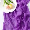 imageSocomi Easter Spring Table Runner Pastel Stripe Floral Cheesecloth Gauze 120 Inch Rustic Boho Cheese Cloth Runner for Wedding Party Baby Bridal Shower Decoration Holiday Home DecorationsPurple