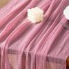 imageSocomi Easter Spring Table Runner Pastel Stripe Floral Cheesecloth Gauze 120 Inch Rustic Boho Cheese Cloth Runner for Wedding Party Baby Bridal Shower Decoration Holiday Home DecorationsMauve